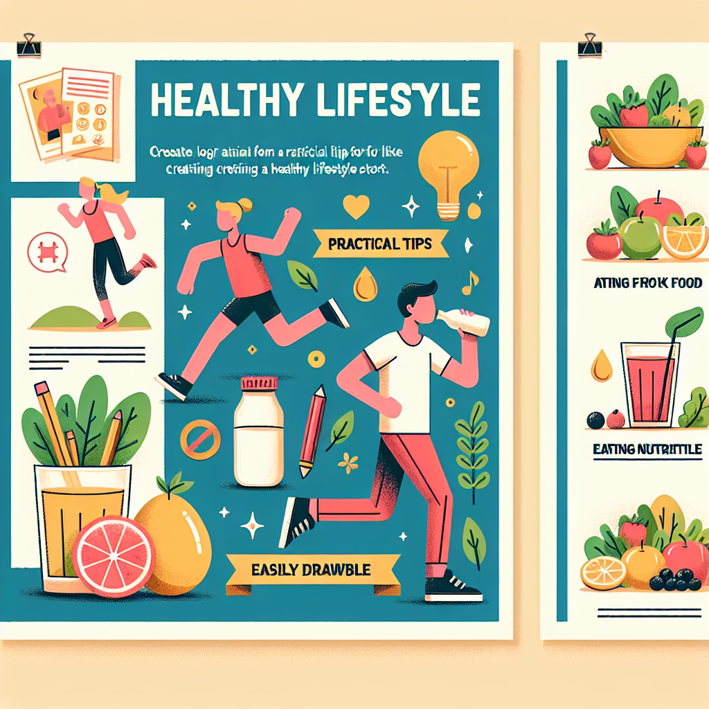 Tips Praktis Membuat Poster Gaya Hidup Sehat yang Mudah Digambar