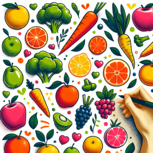 Creative and Easy-to-Draw Healthy Food Poster Ideas